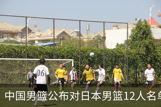 中国男篮公布对日本男篮12人名单，杨瀚森、徐昕等在列